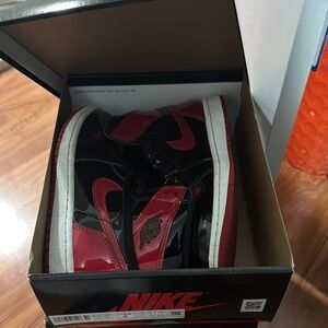 Jordan OG Nike Kids Red and Black Sneakers